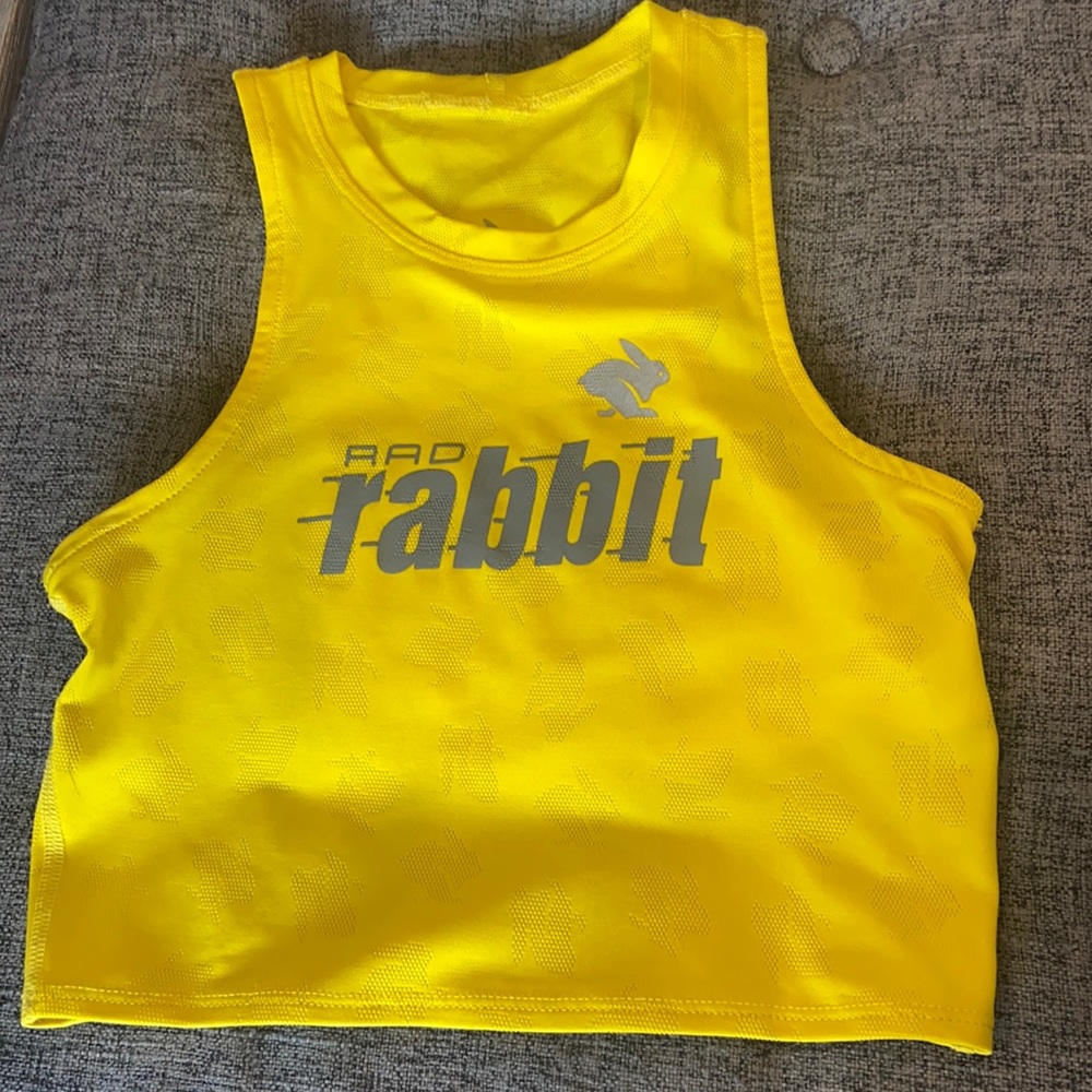Run in rabbit crop top